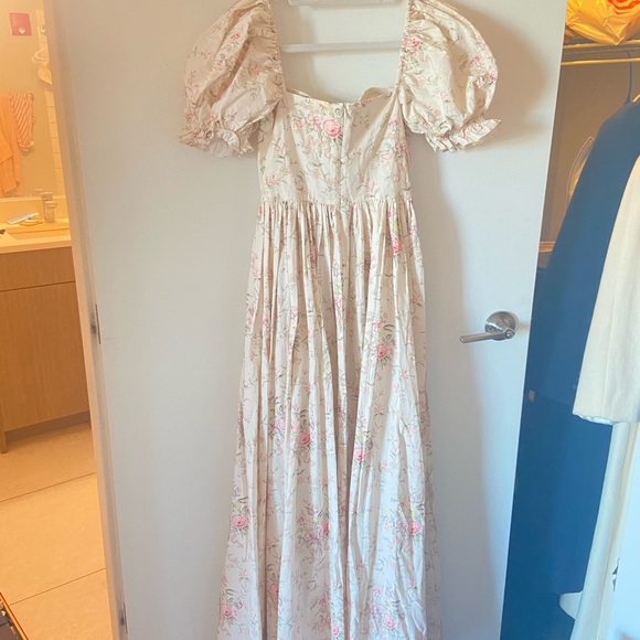 Selkie the renaissance gown in pink floral size XS - Picture 6 of 6